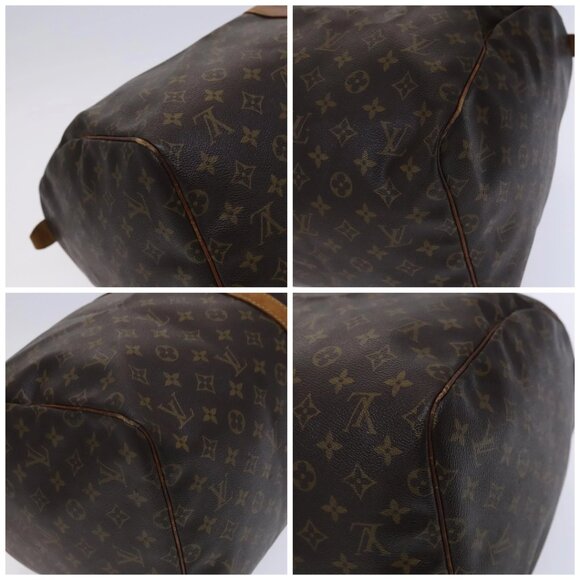 LOUIS VUITTON Monogram Keepall 55 Boston Bag M41424 LV Auth MY147 - Picture 14 of 16